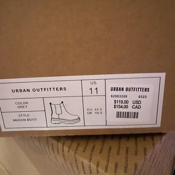 NEW Urban Outfitters UO Men\'s Mason Grey Boots 11 main image 6